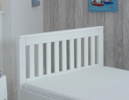 Mission - Small Double - Storage Bed - White - Wood - 4ft - Happy Beds - thumbnail 6