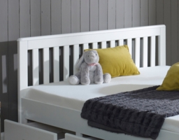Mission - Small Double - Storage Bed - White - Wood - 4ft - Happy Beds - thumbnail 8