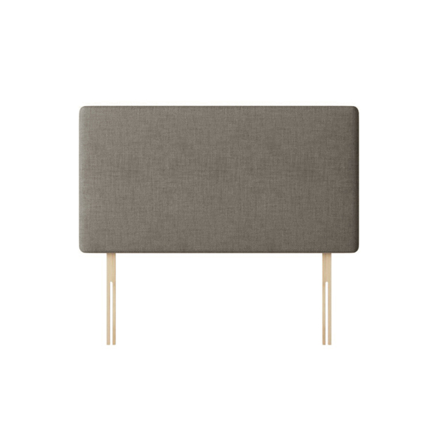 Cornell - Double - Plain Headboard - Dark Grey - Fabric - 4ft6 - Happy Beds - image 1