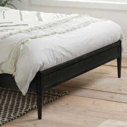 Leonie - King Size - Rattan Bed - Black - Wooden - 5ft - Happy Beds - thumbnail 8