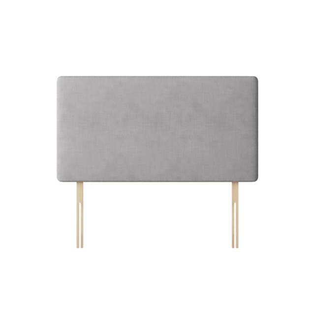 Cornell - Super King Size - Plain Headboard - Light Grey - Fabric - 6ft - Happy Beds - image 1