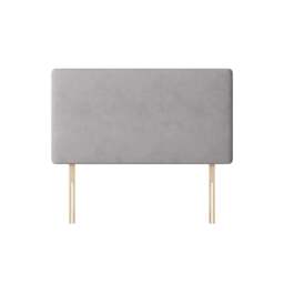 Cornell - Super King Size - Plain Headboard - Light Grey - Fabric - 6ft - Happy Beds - thumbnail 1