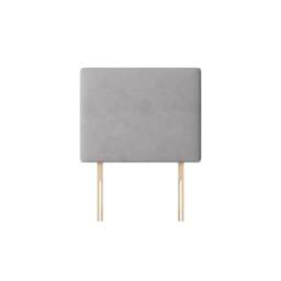 Cornell - Super King Size - Plain Headboard - Light Grey - Fabric - 6ft - Happy Beds - thumbnail 3