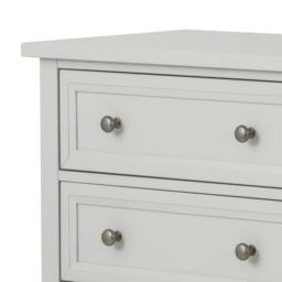 Maine - 6 Drawer Wide Chest - Dove Grey Wooden - Happy Beds - thumbnail 3