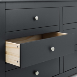 Radley - 6 Drawer Chest - Grey - Wooden - Happy Beds - thumbnail 5