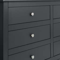 Radley - 6 Drawer Chest - Grey - Wooden - Happy Beds - thumbnail 4