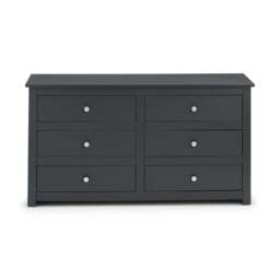 Radley - 6 Drawer Chest - Grey - Wooden - Happy Beds - thumbnail 3