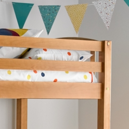 American - Kids Triple Sleeper Bunk Bed - Pine - Wooden - 3ft and 4ft - Happy Beds - thumbnail 5