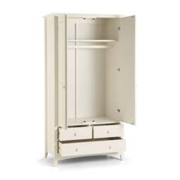 Cameo - Combination Wardrobe - Stone White - Wooden - Happy Beds - thumbnail 2