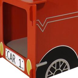 Racing Car - Children's Bedside Table - Red - Wooden - Happy Beds - thumbnail 3