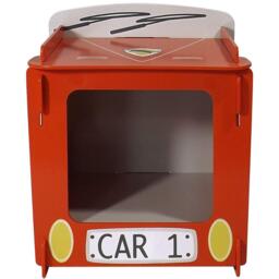 Racing Car - Children's Bedside Table - Red - Wooden - Happy Beds - thumbnail 4