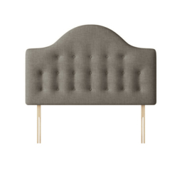 Victor - Super King Size - Buttoned Headboard - Dark Grey - Fabric - 6ft - Happy Beds - thumbnail 4