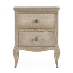 Camille - 2-Drawer Bedside Table - Oak - Wooden - Happy Beds - thumbnail 4