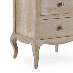 Camille - 2-Drawer Bedside Table - Oak - Wooden - Happy Beds - thumbnail 7