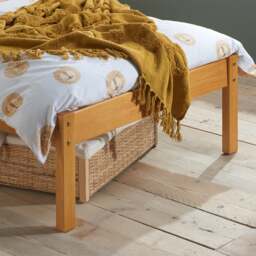 Denver - Single - Antique Solid Pine Wooden Bed Frame - 3ft - Happy Beds - thumbnail 6