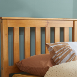 Denver - Single - Antique Solid Pine Wooden Bed Frame - 3ft - Happy Beds - thumbnail 4