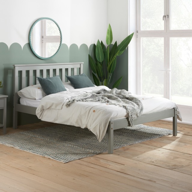 Denver -Single - Grey - Solid Pine Wood - 3ft - Happy Beds - image 1