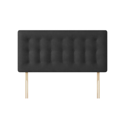 Cornell - King Size - Buttoned Headboard - Dark Grey - Charcoal - Fabric - 5ft - Happy Beds - thumbnail 4