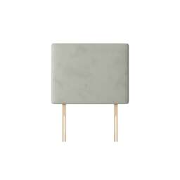 Cornell - Small Single - Plain Headboard - Light Silver - Velvet - 2ft6 - Happy Beds - thumbnail 3