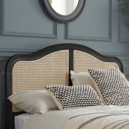 Leonie - Super King Size - Rattan Bed - Black - Wooden - 6ft - Happy Beds - thumbnail 3