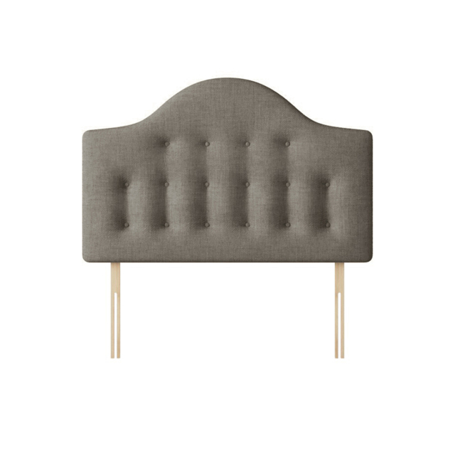 Victor - Small Double - Buttoned Headboard - Dark Grey - Fabric - 4ft - Happy Beds - image 1