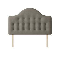 Victor - Small Double - Buttoned Headboard - Dark Grey - Fabric - 4ft - Happy Beds - thumbnail 4