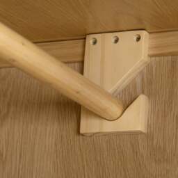 Cotswold - 2 Door Combination Wardrobe - Oak - Wooden - Happy Beds - thumbnail 6
