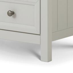 Maine - 3 Drawer Chest - Dove Grey - Wooden - Happy Beds - thumbnail 4