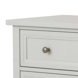 Maine - 3 Drawer Chest - Dove Grey - Wooden - Happy Beds - thumbnail 3