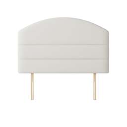 Dudley - King Size - Lined Headboard - White - Fabric - 5ft - Happy Beds - thumbnail 4