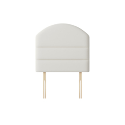 Dudley - King Size - Lined Headboard - White - Fabric - 5ft - Happy Beds - thumbnail 3