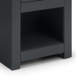 Radley - 1 Drawer Bedside Table - Grey - Wooden - Happy Beds - thumbnail 5