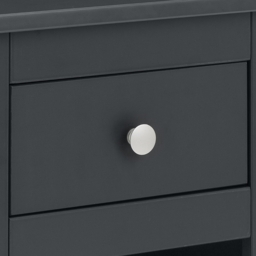 Radley - 1 Drawer Bedside Table - Grey - Wooden - Happy Beds - thumbnail 6