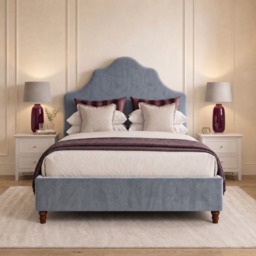 Chelsea - King-Size - Ottoman Storage Bed - Blue - Velvet Fabric - 5ft - thumbnail 3