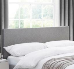 Rialto - King Size - Light Grey - Low Foot-End - Fabric - 5ft - Happy Beds - thumbnail 2