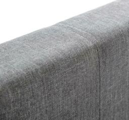 Rialto - King Size - Light Grey - Low Foot-End - Fabric - 5ft - Happy Beds - thumbnail 7
