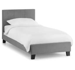 Rialto - King Size - Light Grey - Low Foot-End - Fabric - 5ft - Happy Beds - thumbnail 4