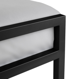 Soto - Double - Low Foot-End Metal Bed - Satin Black - Metal - 4ft6 - Happy Beds - thumbnail 5