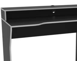 Enzo - Gaming Desk - Black/Silver - Wooden - Happy Beds - thumbnail 8