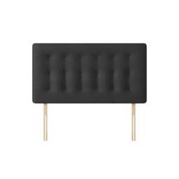 Cornell - Super King Size - Buttoned Headboard - Dark Grey - Charcoal - Fabric - 6ft - Happy Beds