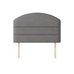 Dudley - Super King Size - Lined Headboard - Dark Grey - Fabric - 6ft - Happy Beds - thumbnail 1