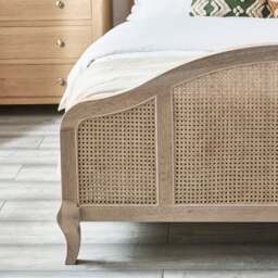 Fleur - King Size - Rattan Wooden Bed - Light Oak - Wooden - 5ft - Happy Beds - thumbnail 5