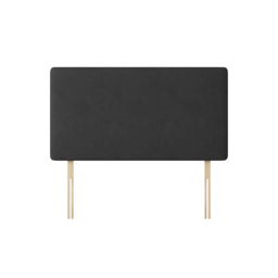 Cornell - Super King Size - Plain Headboard - Dark Grey - Charcoal - Fabric - 6ft - Happy Beds - thumbnail 1