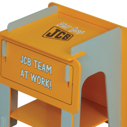 JCB - Children's Digger Bedside Table - Yellow/Blue - Wooden - Happy Beds - thumbnail 4