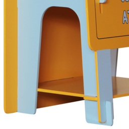 JCB - Children's Digger Bedside Table - Yellow/Blue - Wooden - Happy Beds - thumbnail 5