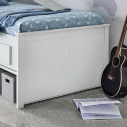 Veera - Single - Guest Day Bed - White - Wooden - 3ft - Happy Beds - thumbnail 3
