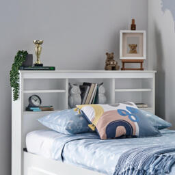 Veera - Single - Guest Day Bed - White - Wooden - 3ft - Happy Beds - thumbnail 2
