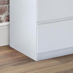 Jupiter - 4 Drawer Chest - White - Wooden - Happy Beds - thumbnail 3