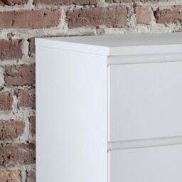 Jupiter - 4 Drawer Chest - White - Wooden - Happy Beds - thumbnail 2