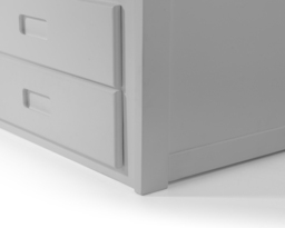 Maisie - Single - Kids Guest Bed - Storage and Underbed Trundle - Light Grey - Wooden - 3ft - Happy Beds - thumbnail 5